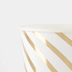 Gold Swirl Cups (x 8)><noscript><img width=