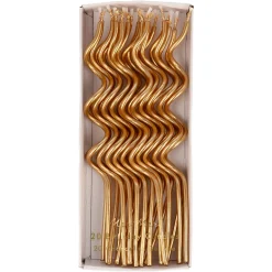 Gold Swirly Candles (x 20)>Meri Meri Best