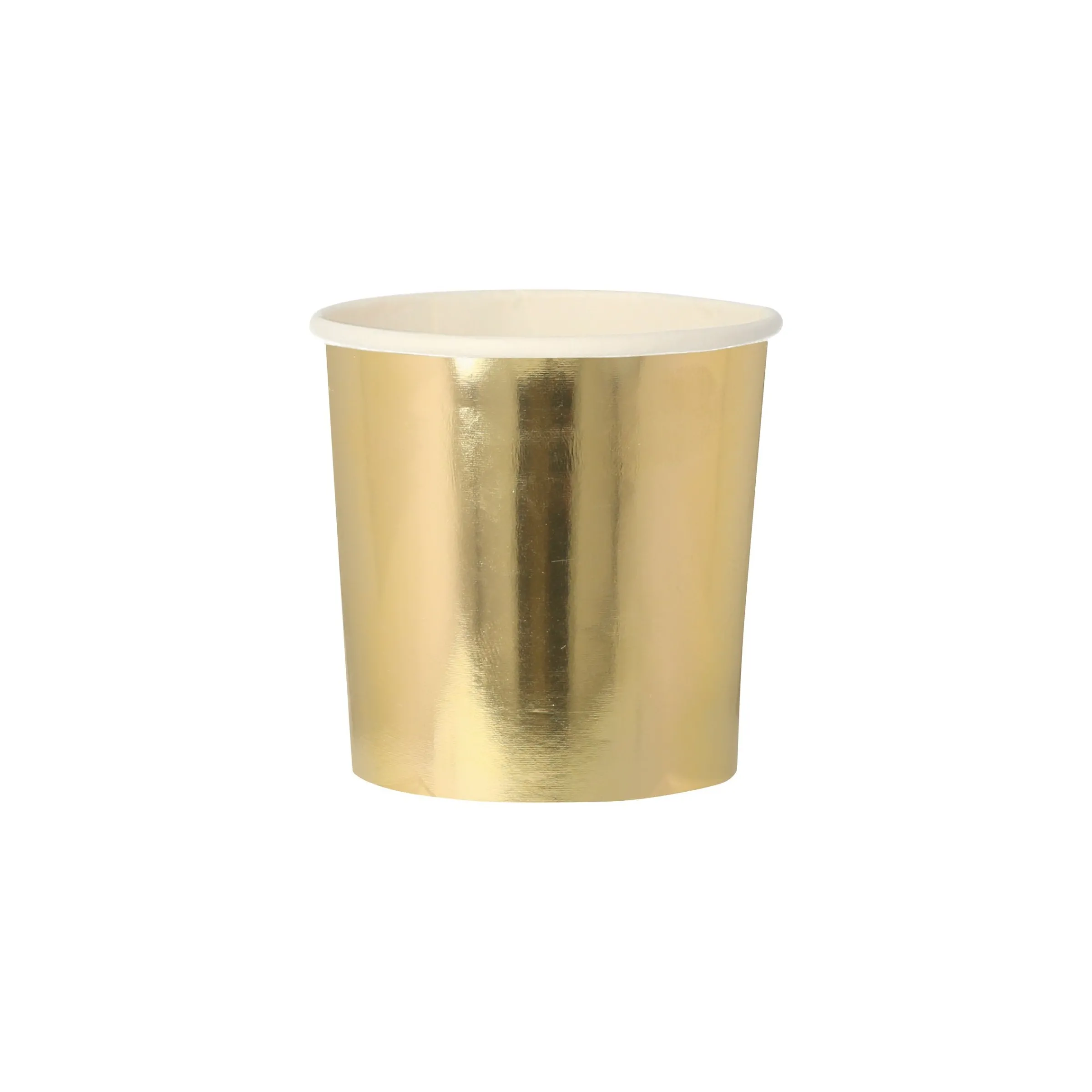 Gold Tumbler Cups (x 8)>Meri Meri Clearance