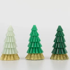Green Tree Candles (x 3)>Meri Meri Best