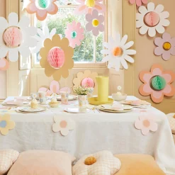 Groovy Flower Hanging Decorations (x 7)><noscript><img width=