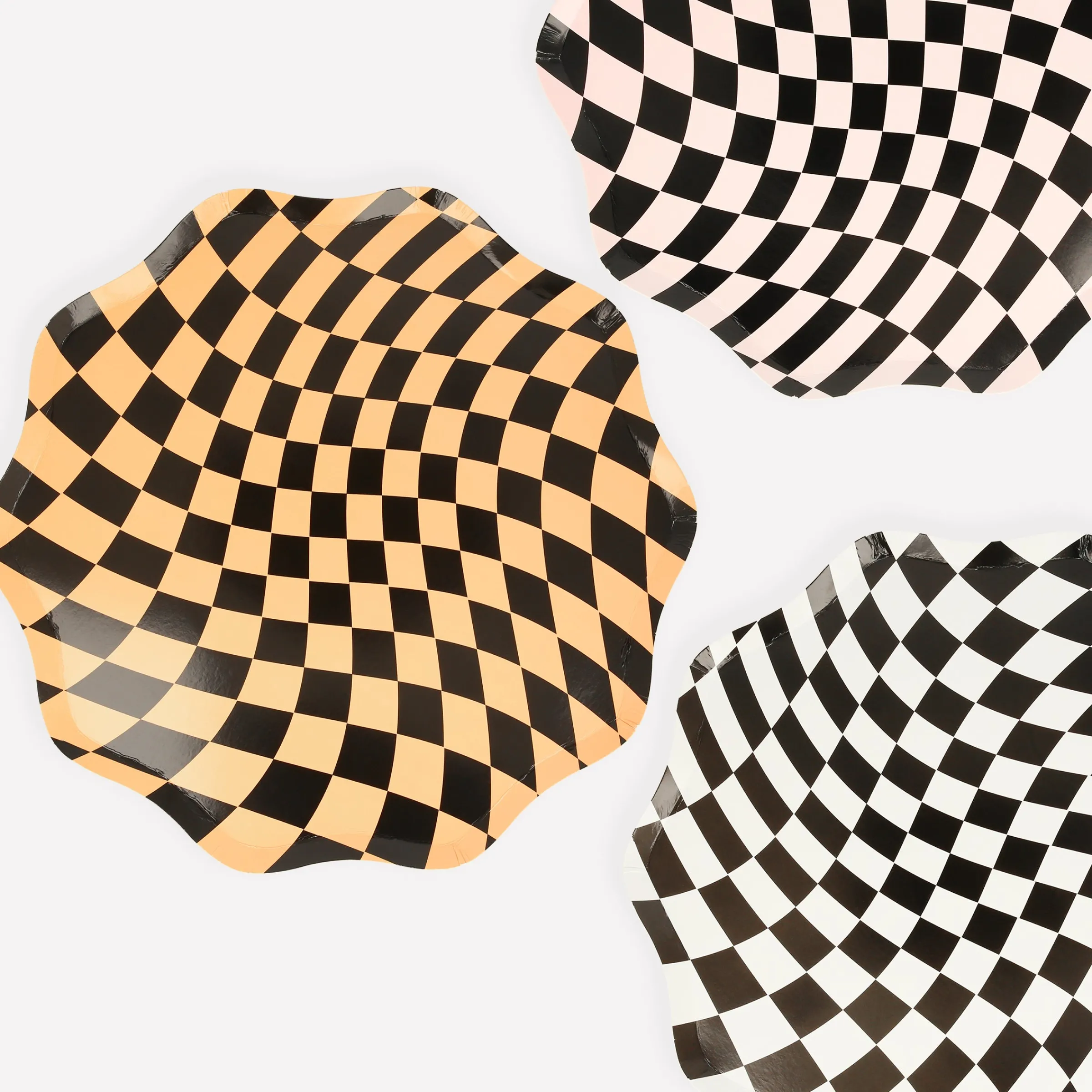 Halloween Checker Dinner Plates (x 8)>Meri Meri New