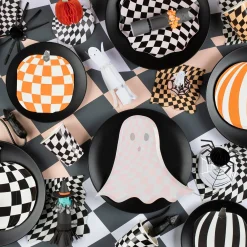 Halloween Checker Dinner Plates (x 8)>Meri Meri New