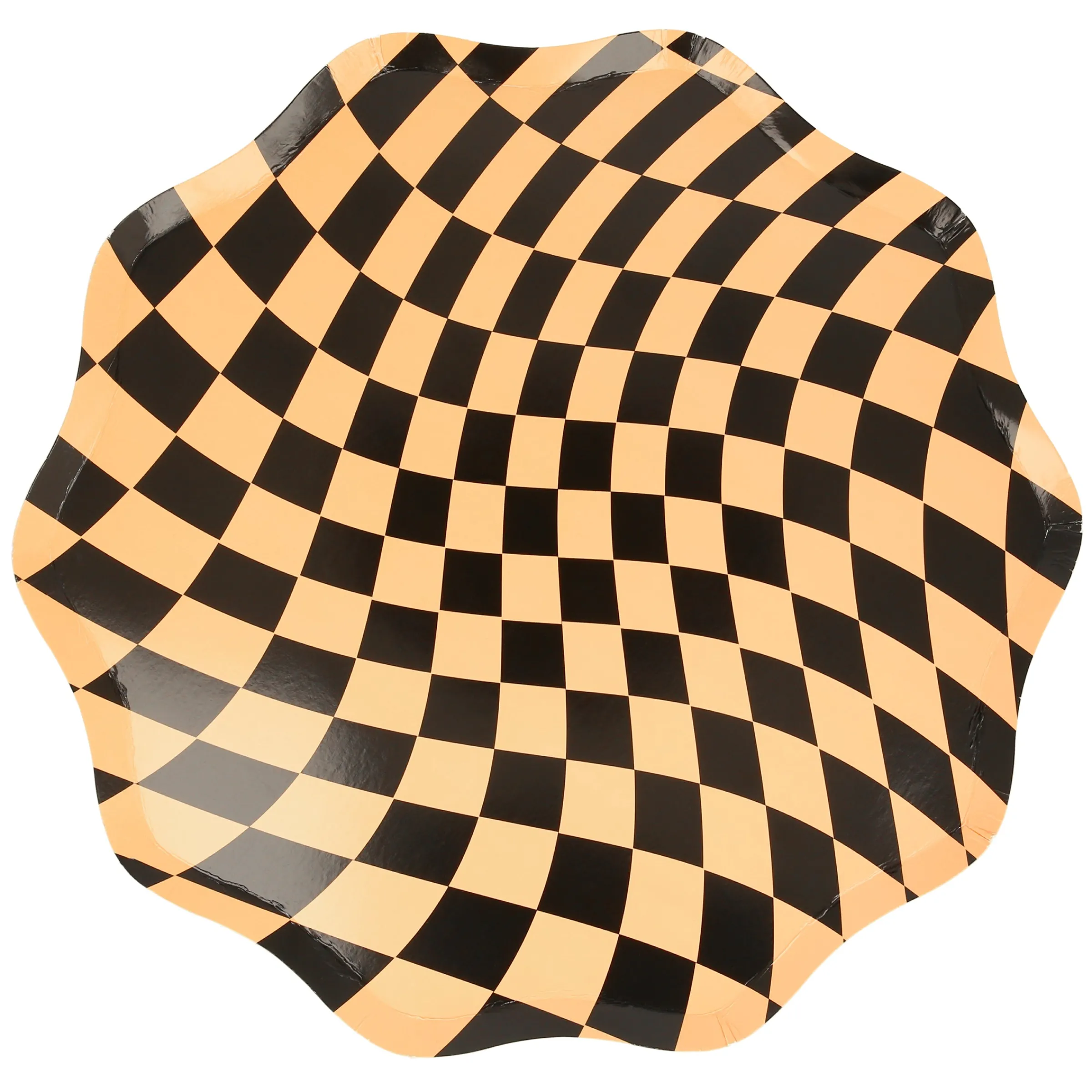 Halloween Checker Dinner Plates (x 8)>Meri Meri New