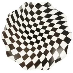 Halloween Checker Dinner Plates (x 8)><noscript><img width=