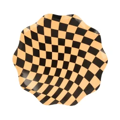 Halloween Checker Side Plates (x 8)><noscript><img width=