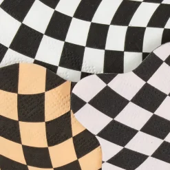 Halloween Checker Small Napkins (x 16)><noscript><img width=