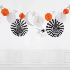 Halloween Honeycomb Shapes Garland><noscript><img width=