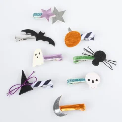 Halloween Icons Hair Clips (x 8)>Meri Meri Clearance