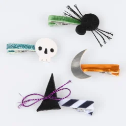 Halloween Icons Hair Clips (x 8)><noscript><img width=