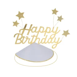 Happy Birthday & Stars Party Hats (x 6)><noscript><img width=