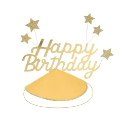 Happy Birthday & Stars Party Hats (x 6)><noscript><img width=