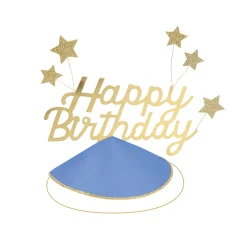 Happy Birthday & Stars Party Hats (x 6)><noscript><img width=
