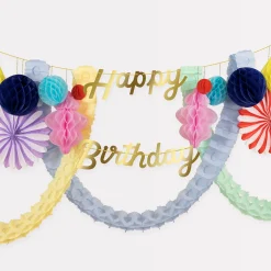 Happy Birthday Honeycomb Garland>Meri Meri Sale