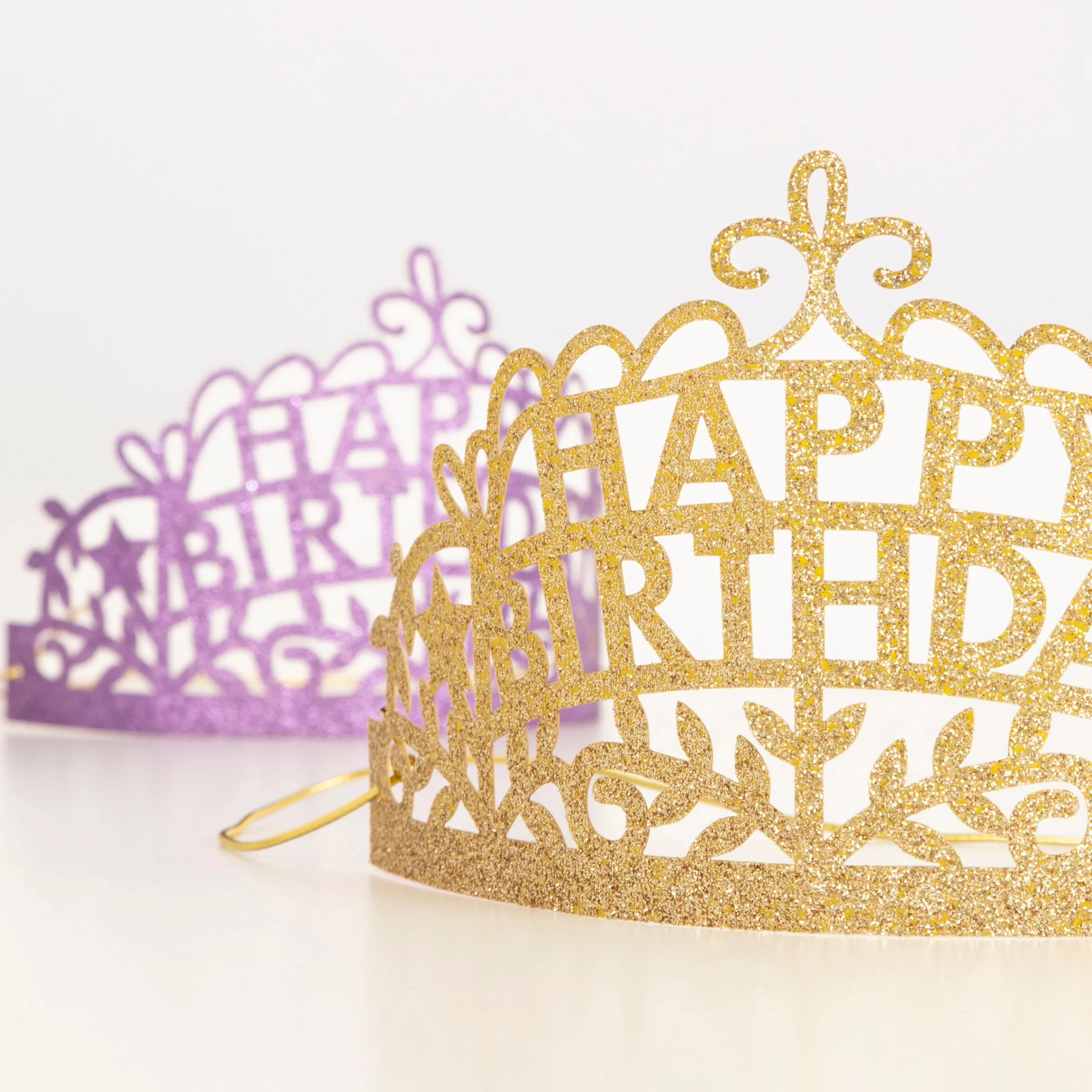 Happy Birthday Party Tiaras (x 8)>Meri Meri Hot