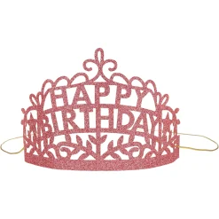 Happy Birthday Party Tiaras (x 8)><noscript><img width=