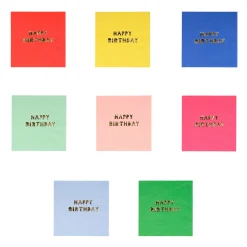 Happy Birthday Small Napkins (x 16)>Meri Meri Sale