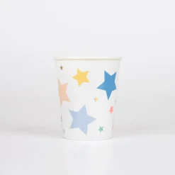Happy Birthday Stars Cups (x 8)>Meri Meri Clearance