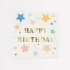Happy Birthday Stars Large Napkins (x 16)>Meri Meri Fashion