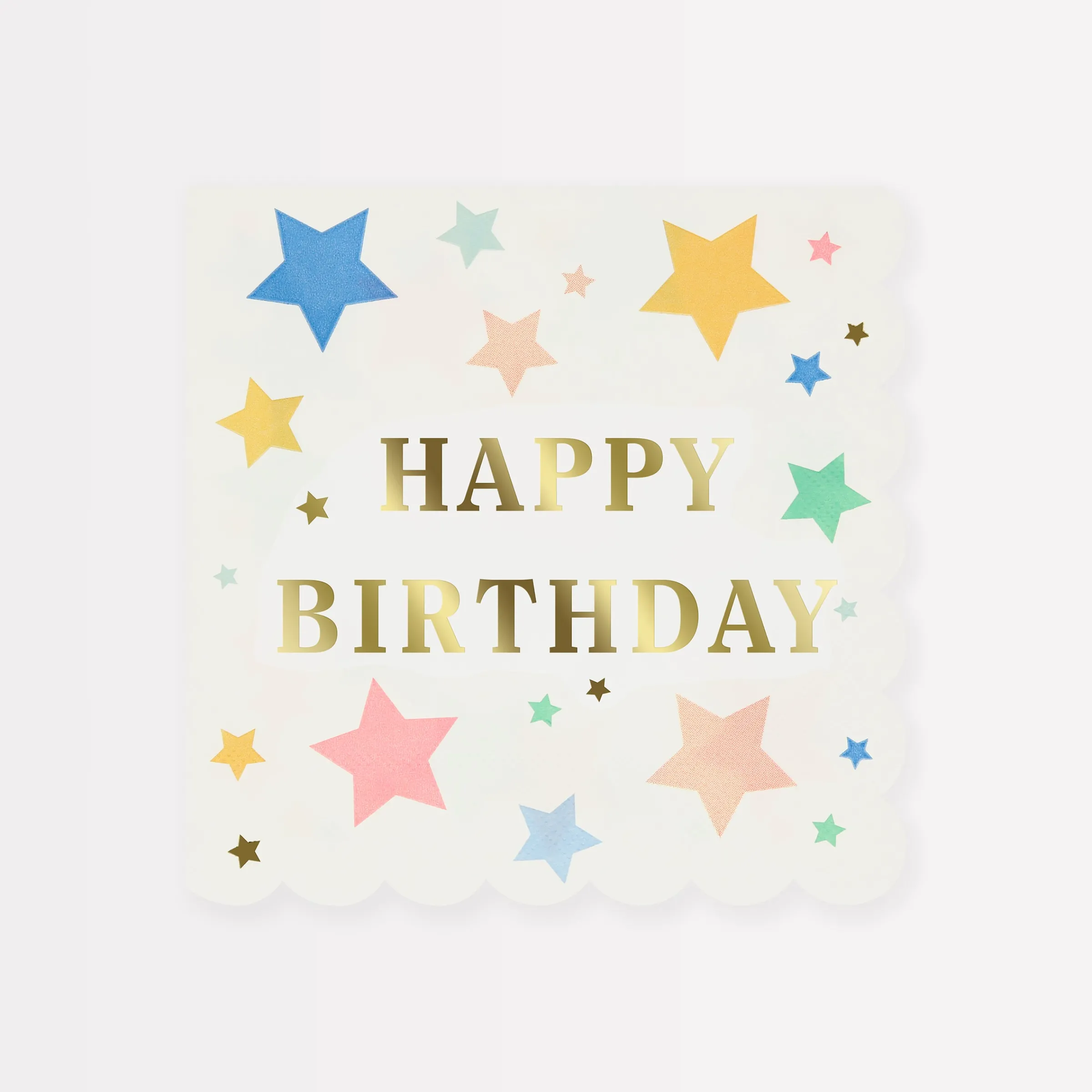 Happy Birthday Stars Large Napkins (x 16)>Meri Meri Fashion