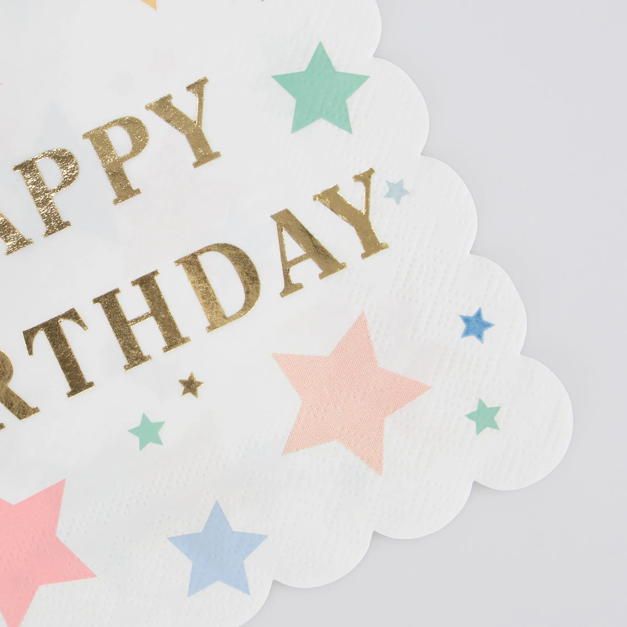 Happy Birthday Stars Large Napkins (x 16)>Meri Meri Fashion