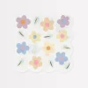Happy Flowers Large Napkins (x 16)>Meri Meri Clearance