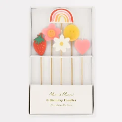 Happy Icons Candles (x 6)>Meri Meri Sale