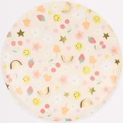 Happy Icons Dinner Plates (x 8)>Meri Meri Fashion
