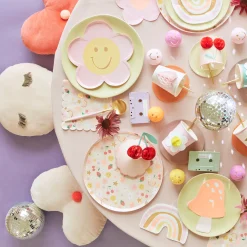 Happy Icons Dinner Plates (x 8)>Meri Meri Fashion