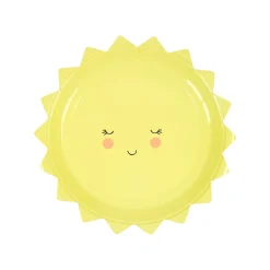 Happy Sun Small Plates (x 12)>Meri Meri Best