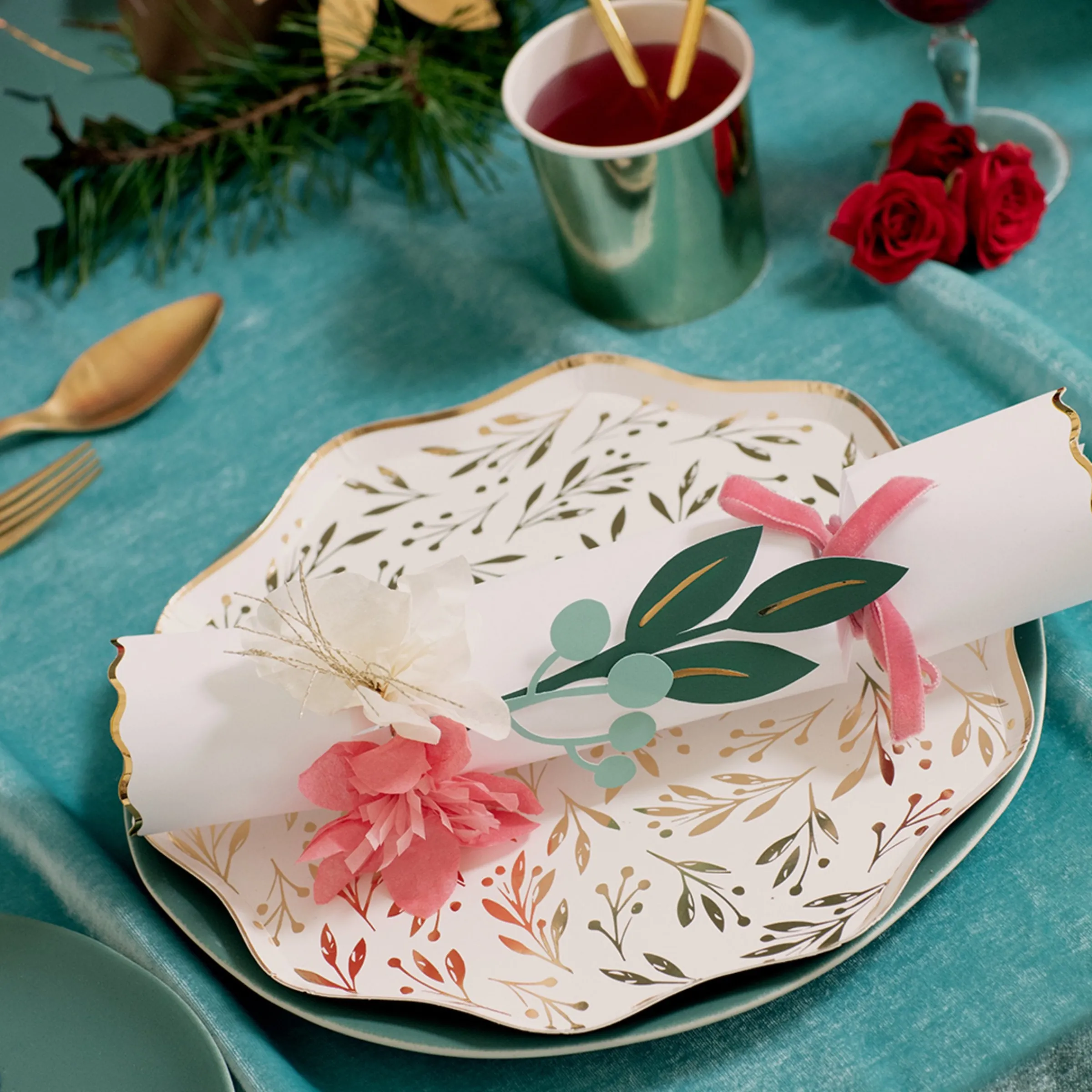 Hazel Gardiner Large Flower Crackers (x 6)>Meri Meri Online