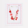 Hearts & Cherries Enamel Charm Necklace>Meri Meri Outlet