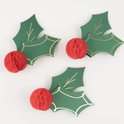 Holly Honeycomb Place Cards (x 8)><noscript><img width=