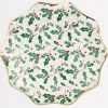 Holly Pattern Dinner Plates (x 8)>Meri Meri Fashion