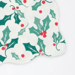 Holly Pattern Large Napkins (x 16)>Meri Meri Discount