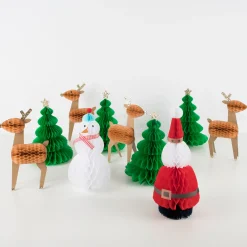 Honeycomb Christmas Characters (x 10)>Meri Meri Fashion