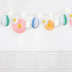 Honeycomb Easter Bunny Garland><noscript><img width=