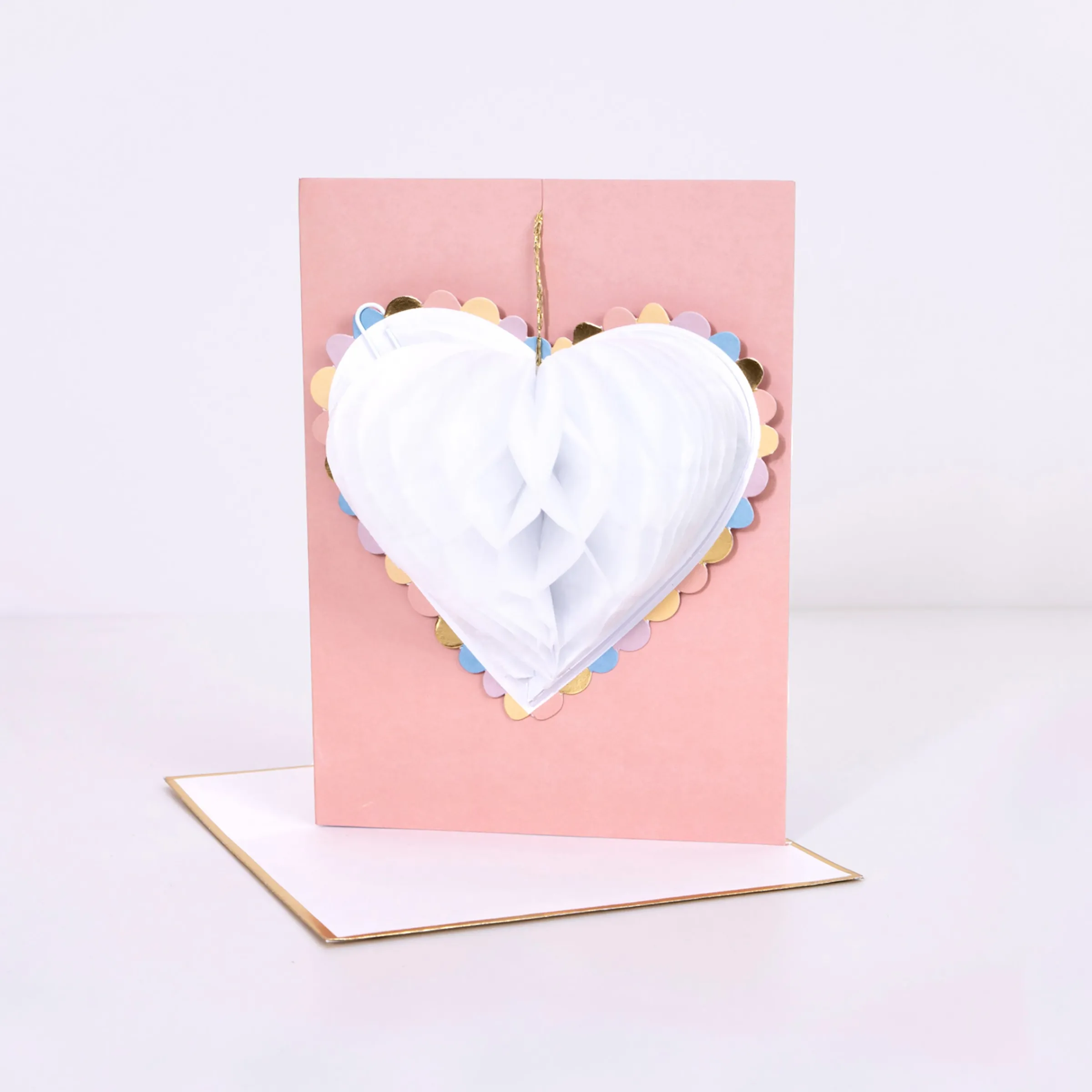 Honeycomb Heart Wedding Card>Meri Meri Outlet