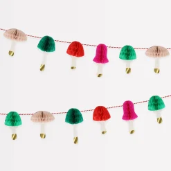 Honeycomb Mushrooms Mini Garland>Meri Meri Clearance