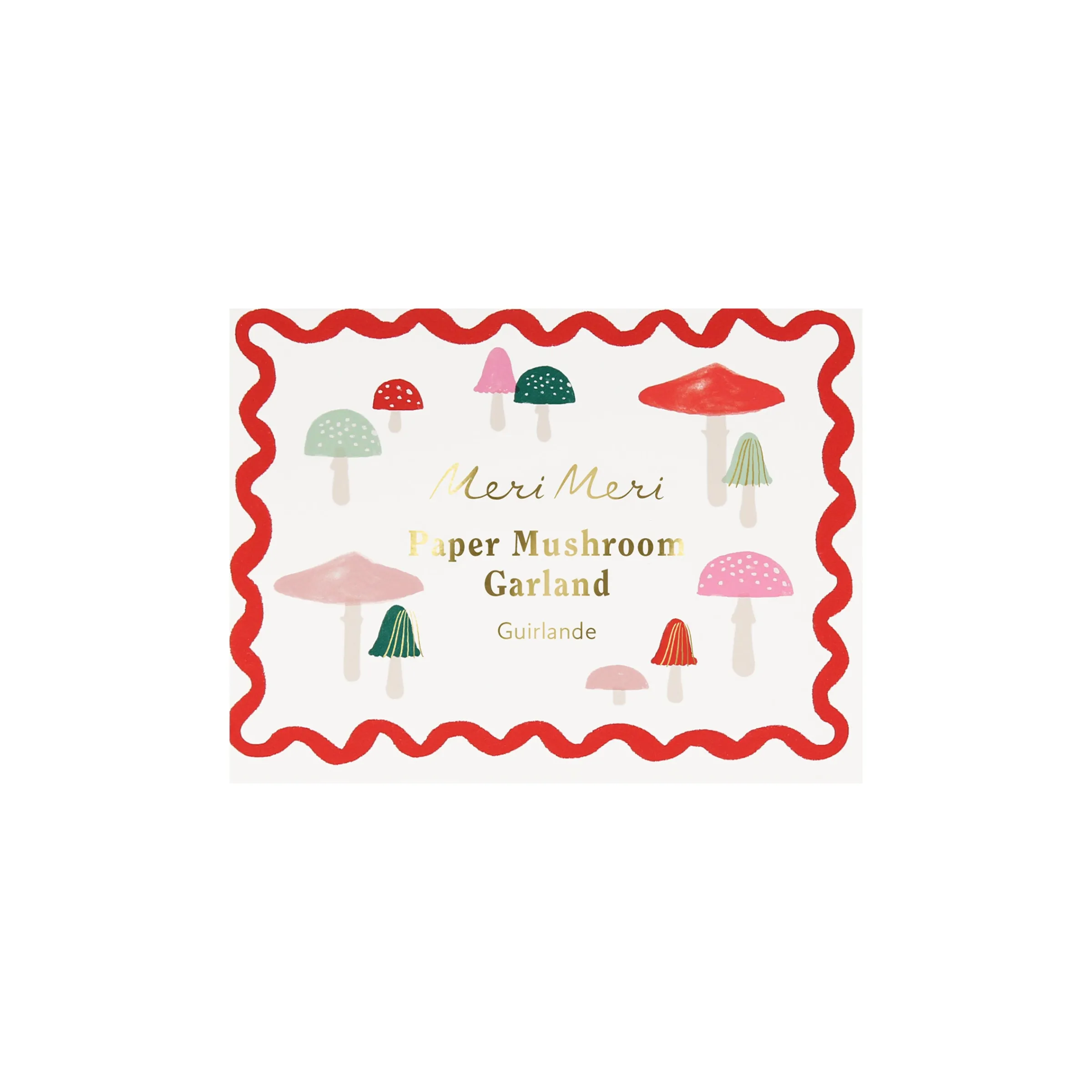 Honeycomb Mushrooms Mini Garland>Meri Meri Clearance