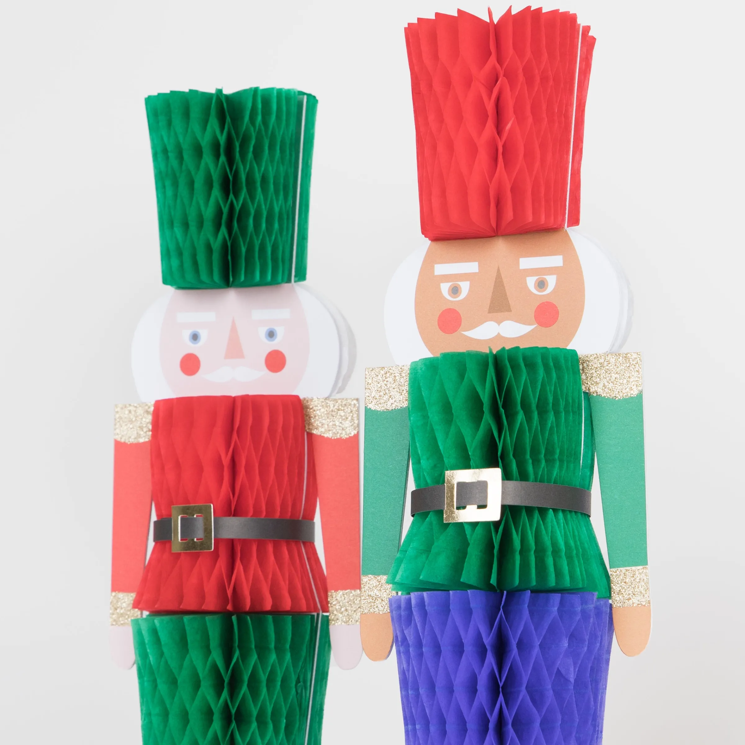 Honeycomb Nutcracker Decorations (x 3)>Meri Meri Clearance