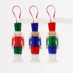 Honeycomb Nutcracker Hanging Decoration Tags (x 6)>Meri Meri Best