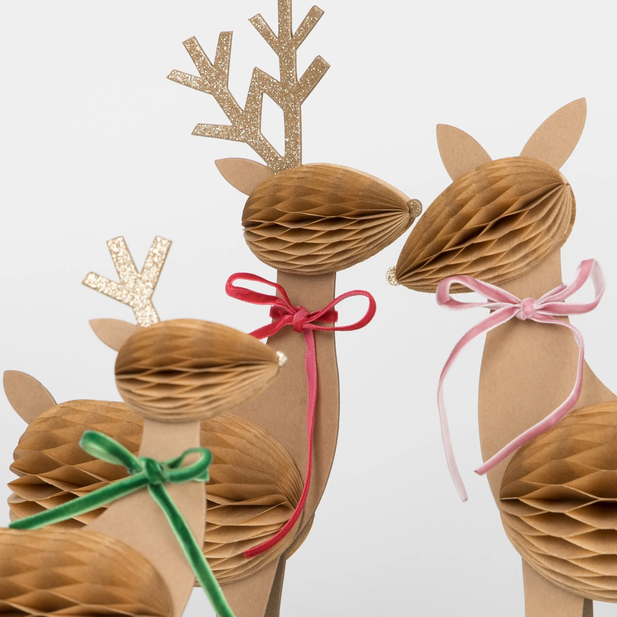 Honeycomb Reindeer Family (x 3)>Meri Meri Best