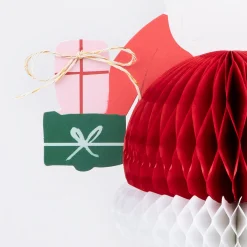Honeycomb Santa Stand Up Card>Meri Meri Best