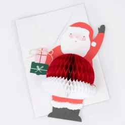 Honeycomb Santa Stand Up Card><noscript><img width=
