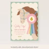 Horses Download & Print Invitation>Meri Meri Online