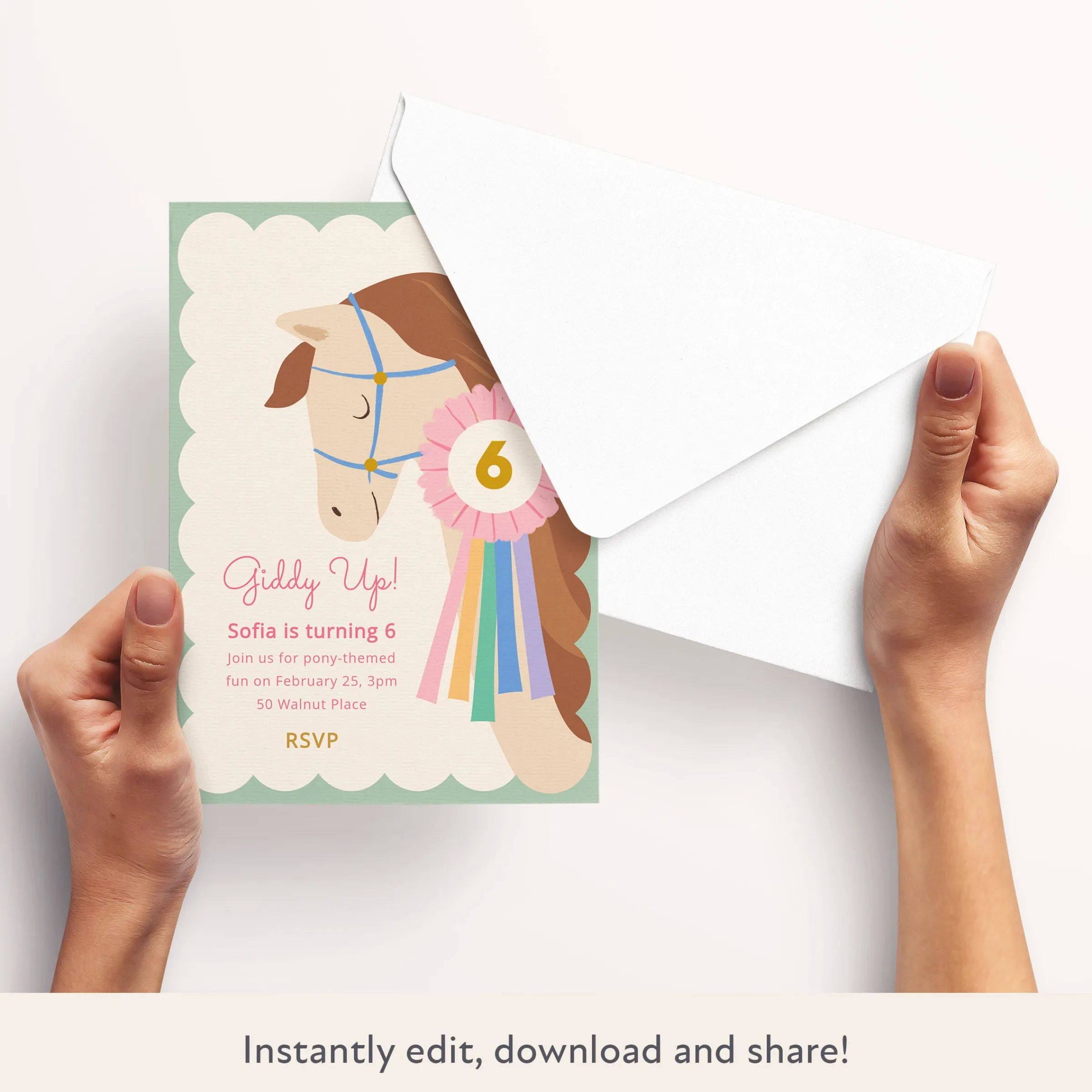Horses Download & Print Invitation>Meri Meri Online