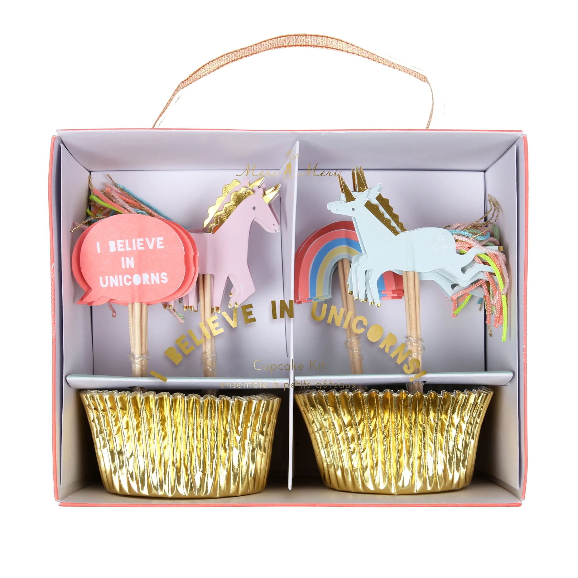 I Believe In Unicorns Cupcake Kit (x 24 toppers)>Meri Meri Online