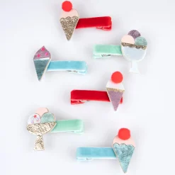Ice Cream Hair Clips (x 6)><noscript><img width=