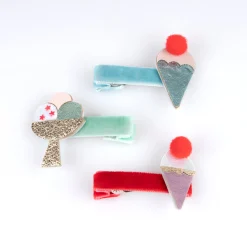 Ice Cream Hair Clips (x 6)><noscript><img width=